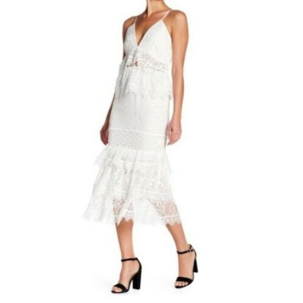 Kendall + Kylie Lace Midi Dress